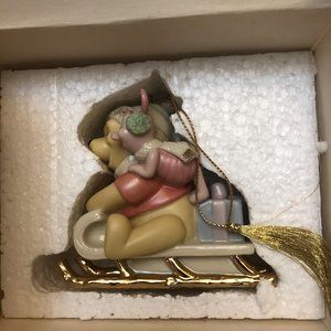 Lenox Disney 2002 Sledding Friends Ornament NIB